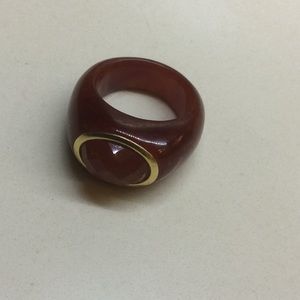 Red Jade14k ring